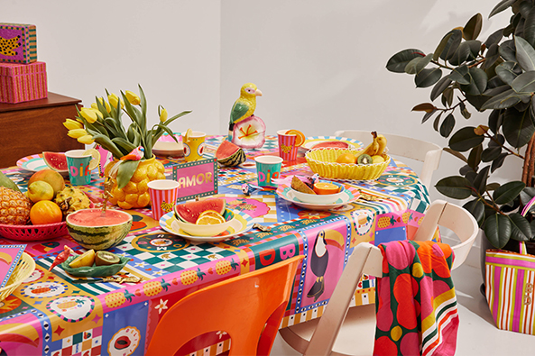 Table colorée !