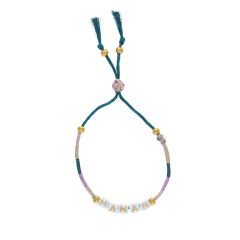 bracelet tissé à perles Maman mode femme