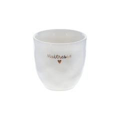 tasse à café coeur maitresse
