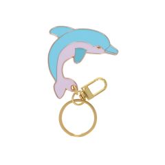porte-clés dauphin en métal