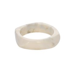 bracelet jonc large écru