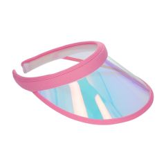 casquette visière transparente rose