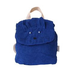 sac à dos enfant velours loup 