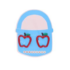 Lot de 2 barrettes pomme rouge pour enfant