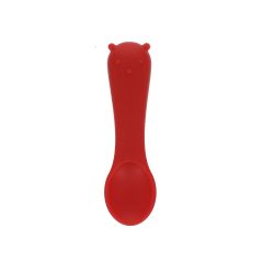 cuillere silicone rouge ours bébé