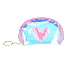 trousse porte-clés iridescente