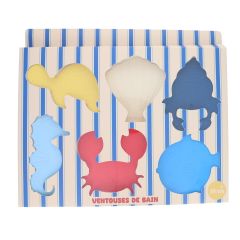 6 ventouses de bain silicone
