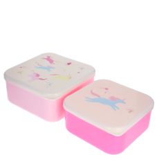 lot de deux lunch box licorne