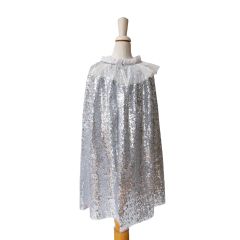 cape à sequins argentés
