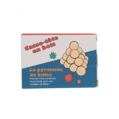 Casse-tête bois la pyramide de billes