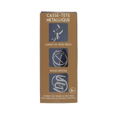 trio de casse-tête métallique