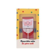 casse tête cube en bois le pere noel