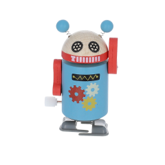 robot bleu à remonter