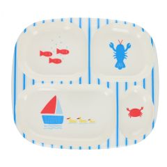 assiette à compartiments matelot