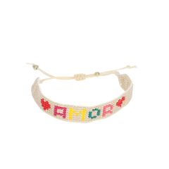 Bracelet en perles tissées Amor
