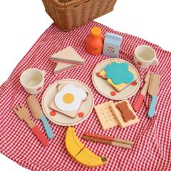 Jeu d'imitation panier pique nique en bois enfant