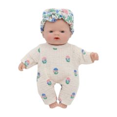 poupée sacha pyjama bleu et rose