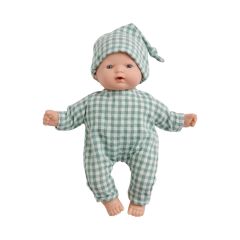 petite poupée sacha pyjama vichy vert