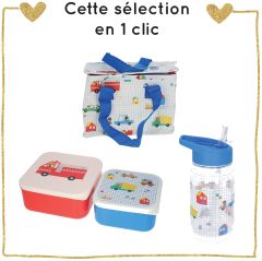 Ensemble Croquette pour le goûter - Lunch bag, boîte à goûter et gourde