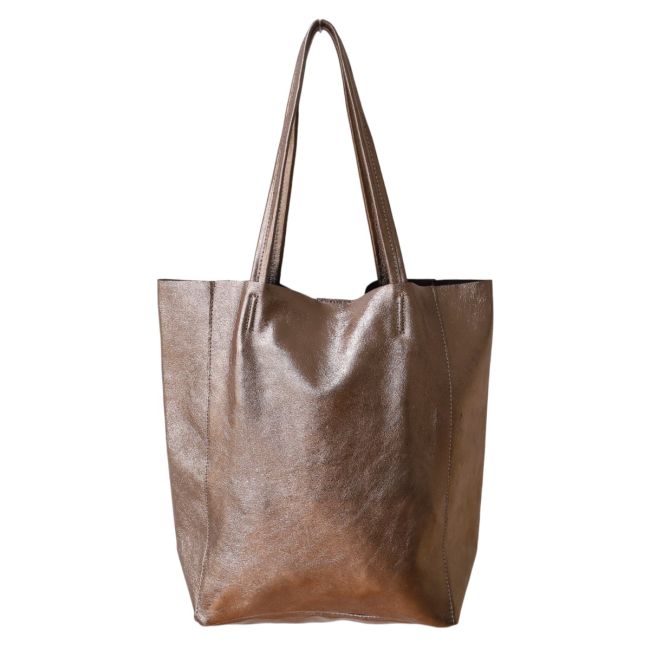 Sac tote bag cuir bronze Maison Suzanne Le petit Souk