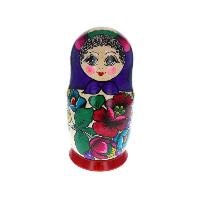 Grande matriochka 7 pieces colorees Jolie saison Le petit Souk