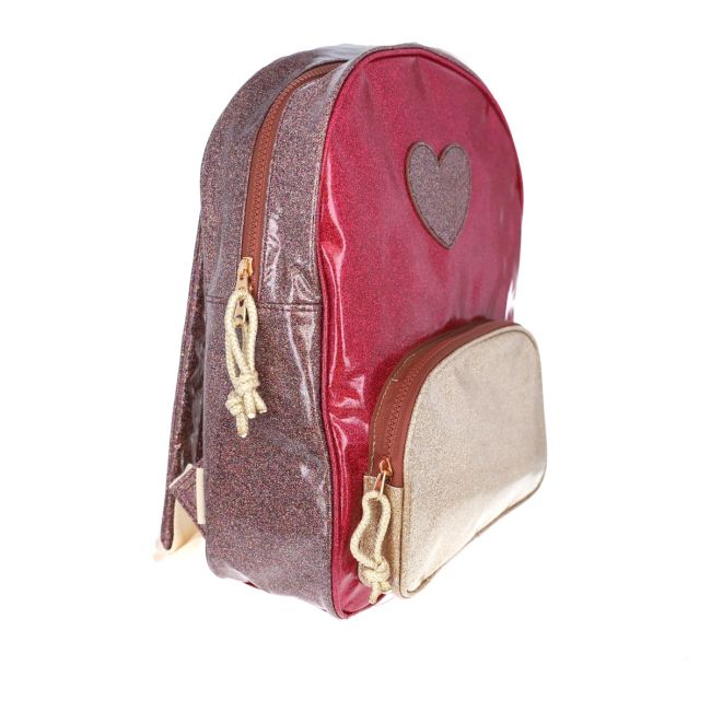 Sac à dos enfant color block paillettes rose Roodoudou Le petit Souk