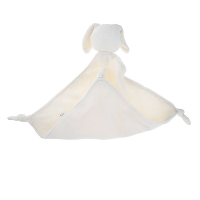 Doudou lapin éponge blanc écru Amande Le petit Souk