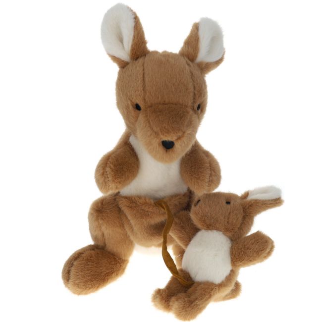Peluche maman kangourou et son bébé Mercredi et Patati Le petit Souk