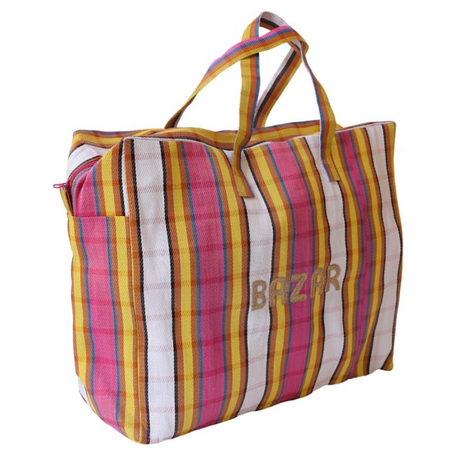 Sac Cartable Tati Sac De Rangement Rayé Bazar Copacabana