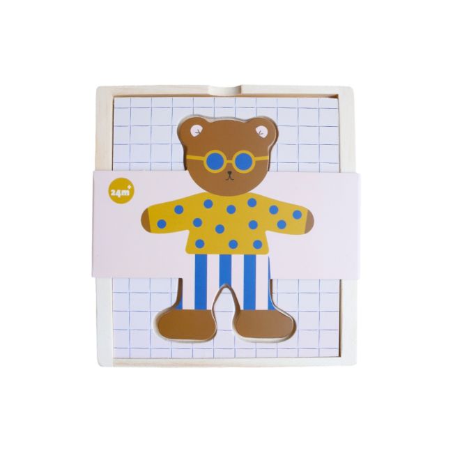 Puzzle Habillage Animaux Design,à Habiller - Puzzle En Bois Éducatif