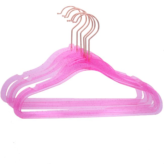 MSV Lot 40 Cintres Metal Plastifies Violet | Leroy Merlin