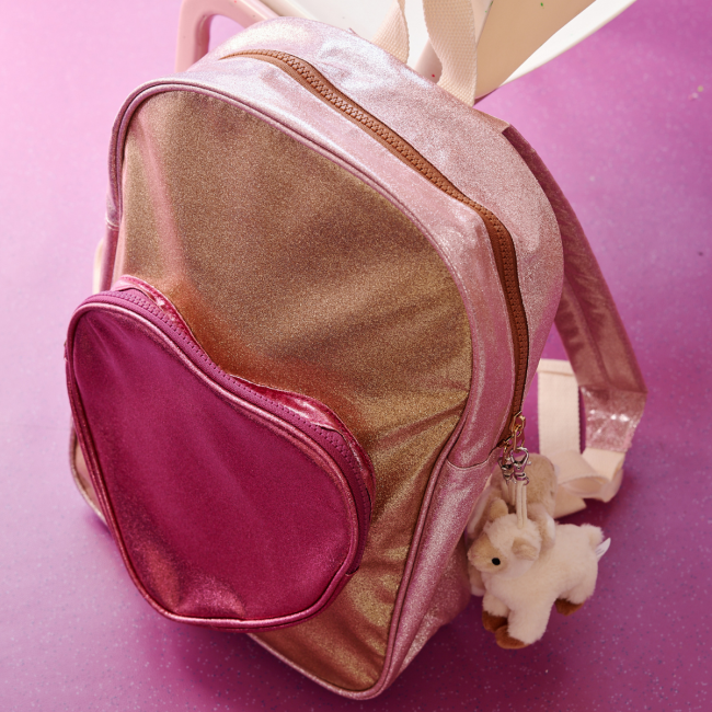 Sac à dos cœur à paillettes Roodoudou Le petit Souk