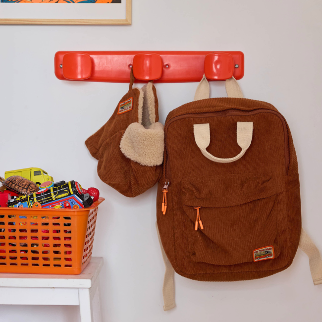 Chapka enfant velours marron Road trip Petit toi Le petit Souk