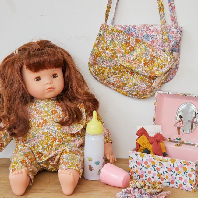 Jouet Sac A Main Petite Fille Ans Sac Bandoulière Fleuri Rose Et