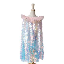 Déguisement cape sirène écailles holographiques 