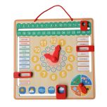 Jeu éducatif calendrier bois