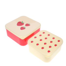 2 boites repas fraises