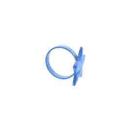 rond de serviette etoile bleu