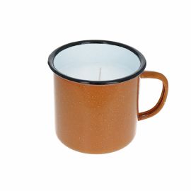 bougie tasse émaillée