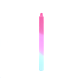 bougie bicolore rose et bleu