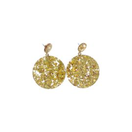 boucles d'oreilles strass gold