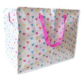 Sac de rangement coeurs multicolores
