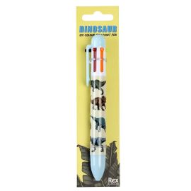 Stylo 6 couleurs dinosaures