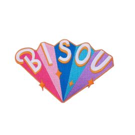 patch thermocollant mode vintage couleurs bisou