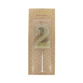 bougie chiffre 2