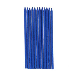 lot de 12 bougies bleues électriques à pailettes