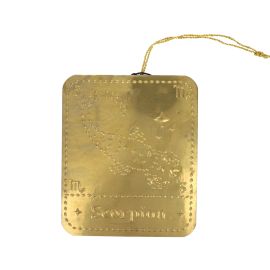 plaque en laiton scorpion 