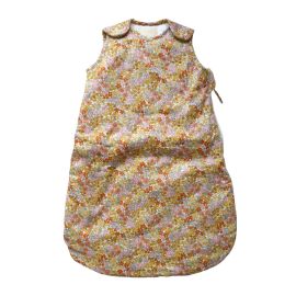 gigoteuse fleurie jaune et rose bébé