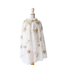 cape à étoiles dorées sequins