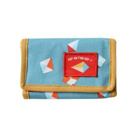 Portefeuille enfant bleu "Cap ou pas cap ? " - Dans les airs